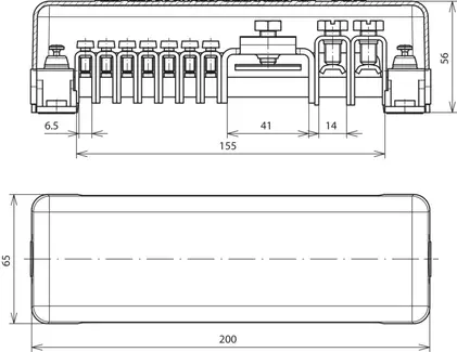 Potentialausgleichsschienen R15 mit Reihenklemmensystem / Baukasten