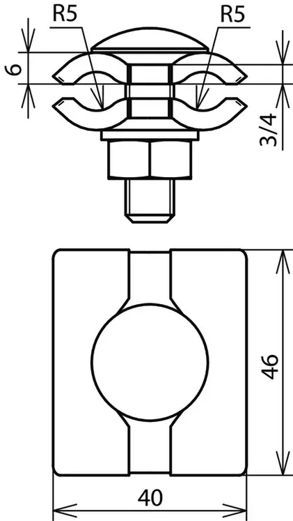 PEREL Mehrfachsteckverbinder RM6.2 – 4-polig, Rastermaß 2,54 Mm, 1 Stück, Für Elektronik-Lötprojekte