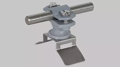 Kunststoff-Leitungshalter für Regenfallrohre