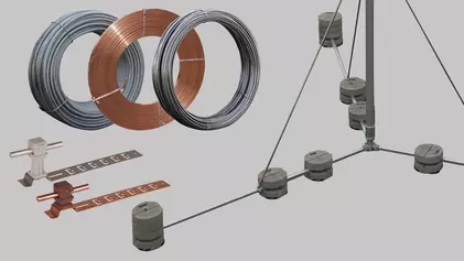 Fangeinrichtung / Ableitung / Getrennter Blitzschutz