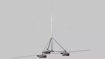 Teleskopierbare Fangstangen freistehend bis 8 m