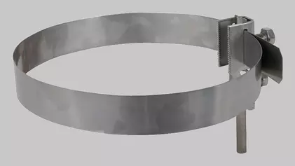 BS-Bandrohrschelle mit Zacken