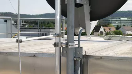 Stützrohrbefestigung