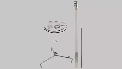 Fangmast für HVI light plus Leitung auf Flachdächern