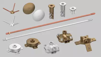 Air-Termination Rods, Bases and Accessories