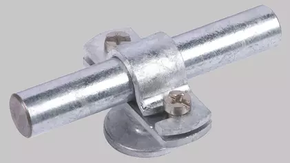 Stangenhalter mit Überleger und Abdeckbund