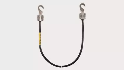 Erdungsleitungen mit Kabelschuhen offen