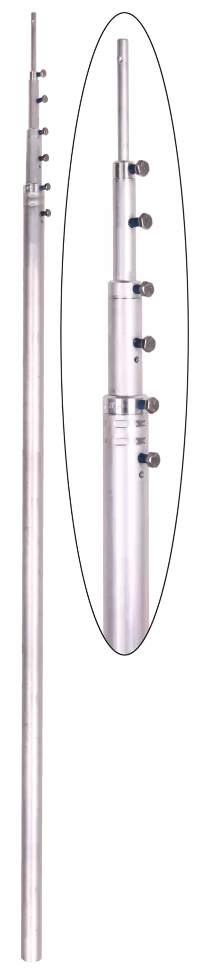 Telescopic air-termination rods