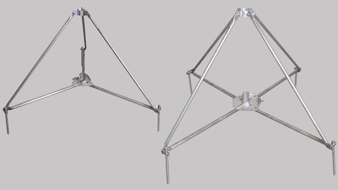 Stands for air-termination rods D40 and GRP/Al supporting tubes